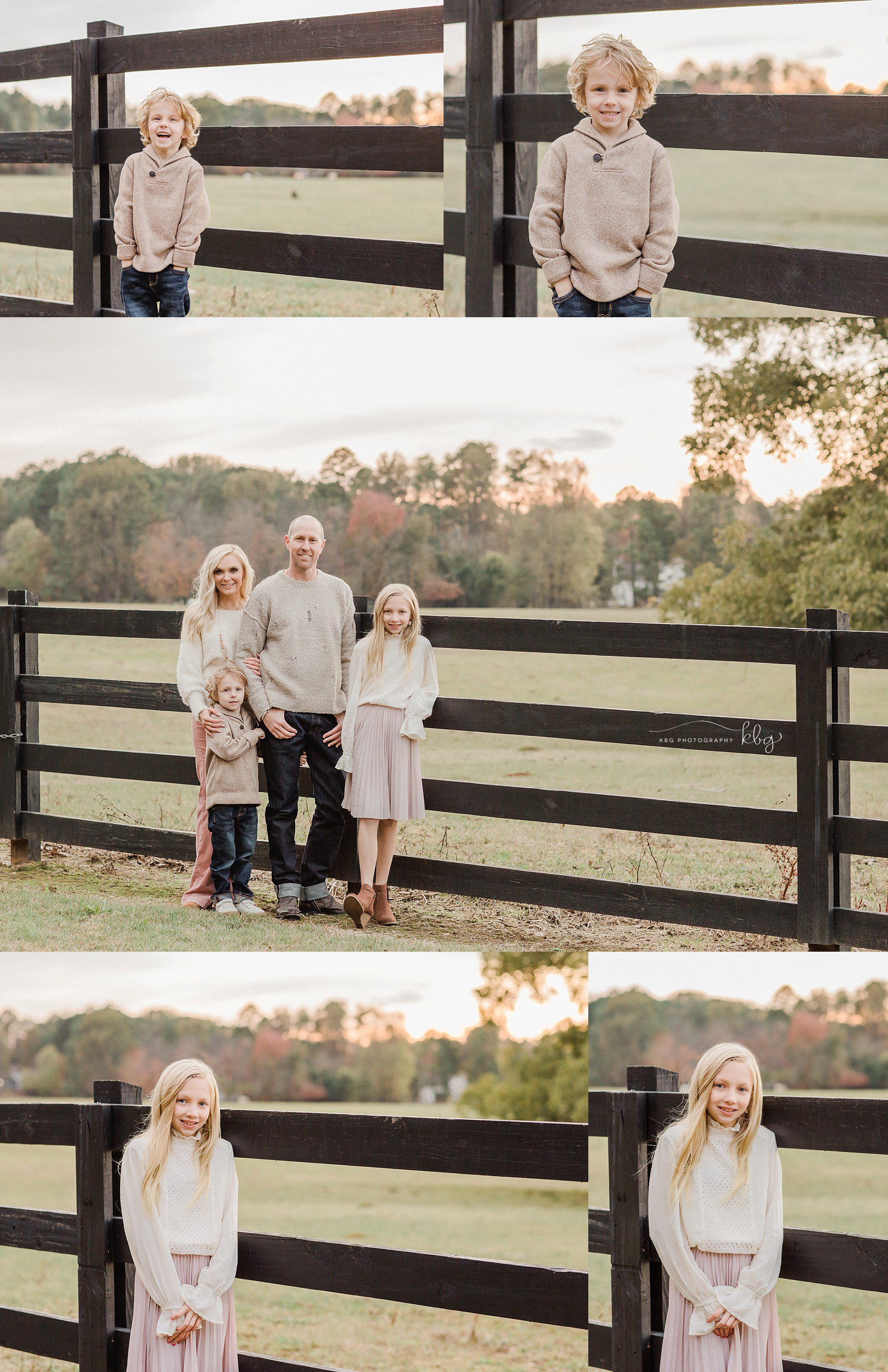 family portrait on the farm - Cartersville Family Photographer