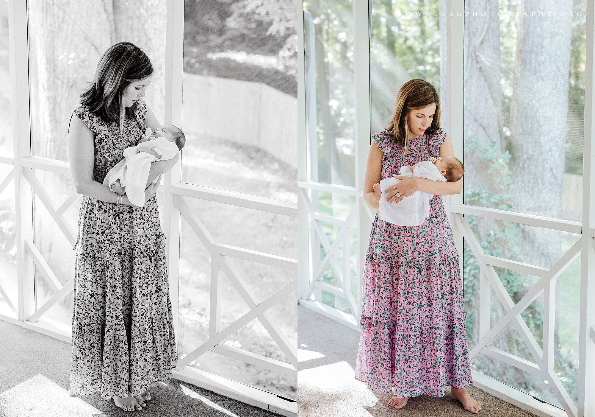marietta family photographer - mom and baby on the porch