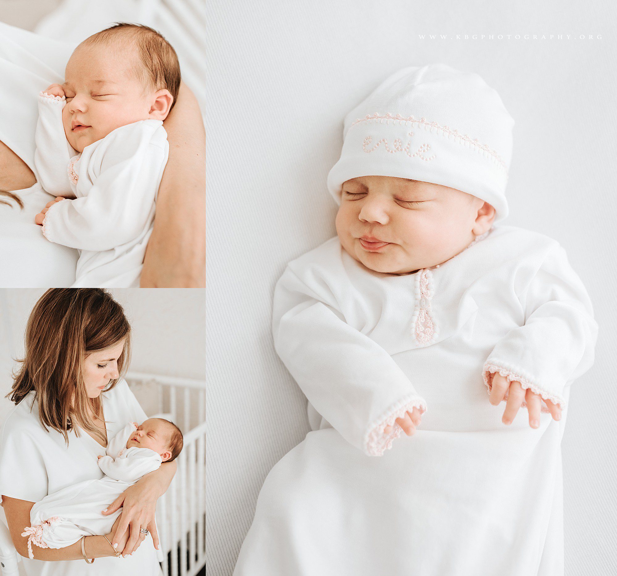 chamblee newborn session - baby girl in nursery 