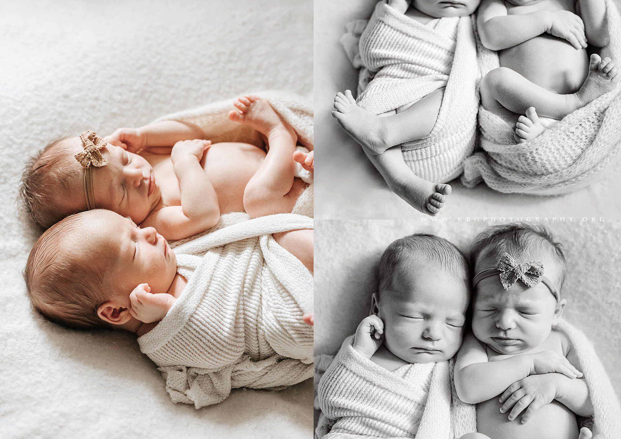 twin baby newborns - atlanta newborn session 
