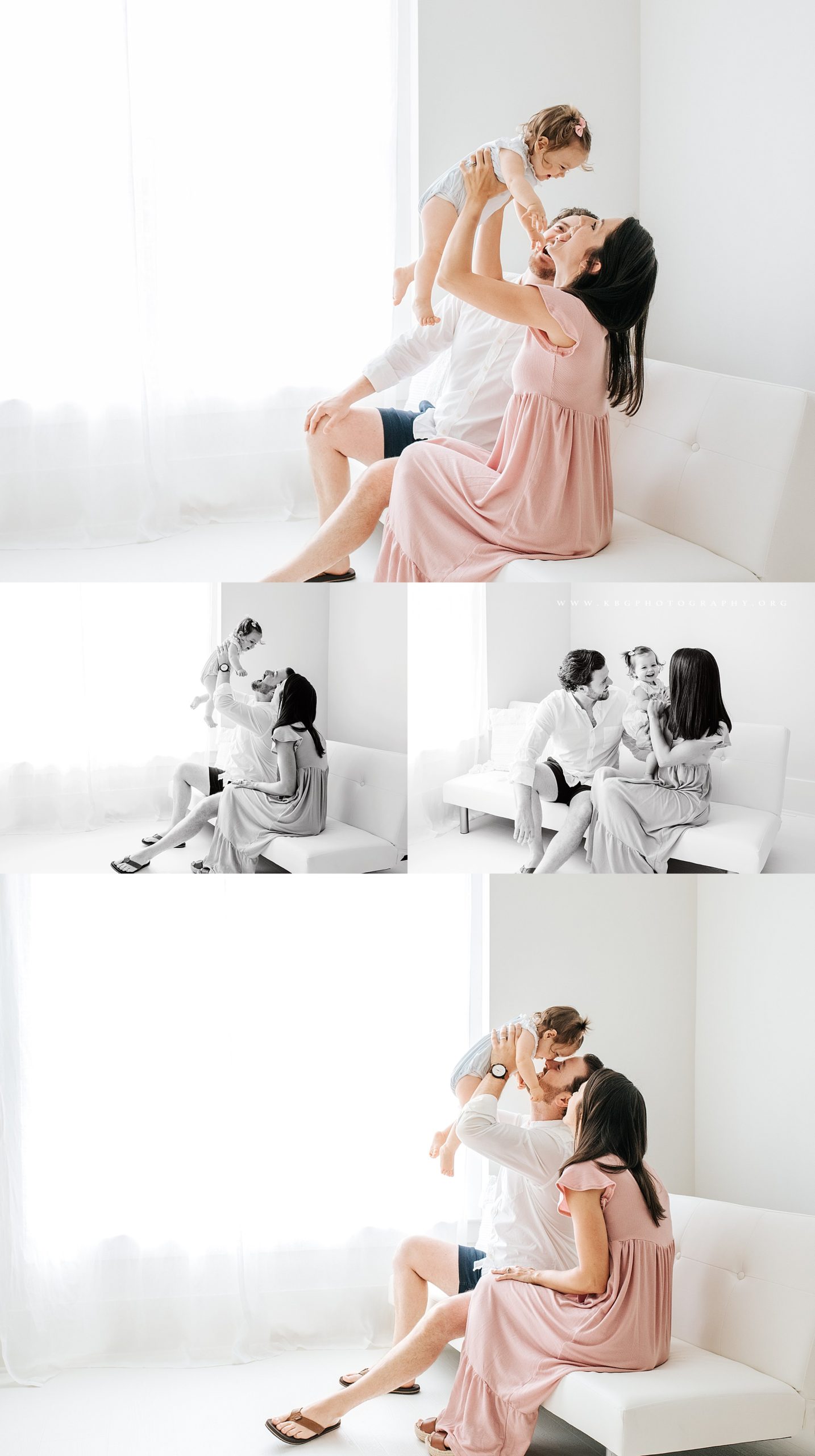 mom and dad with baby girl - marietta baby photographer