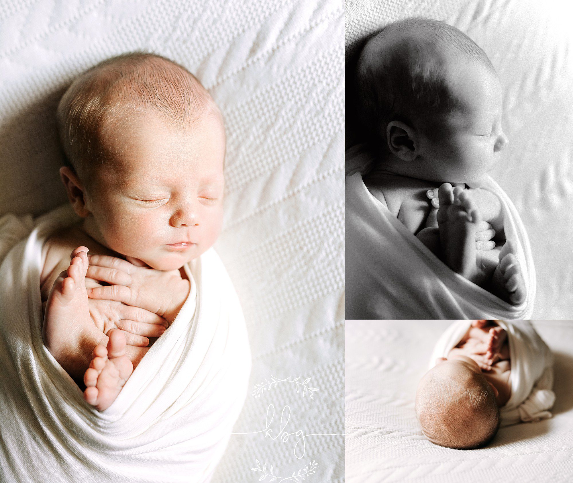 newborn boy on beanbag - smyrna newborn photographer