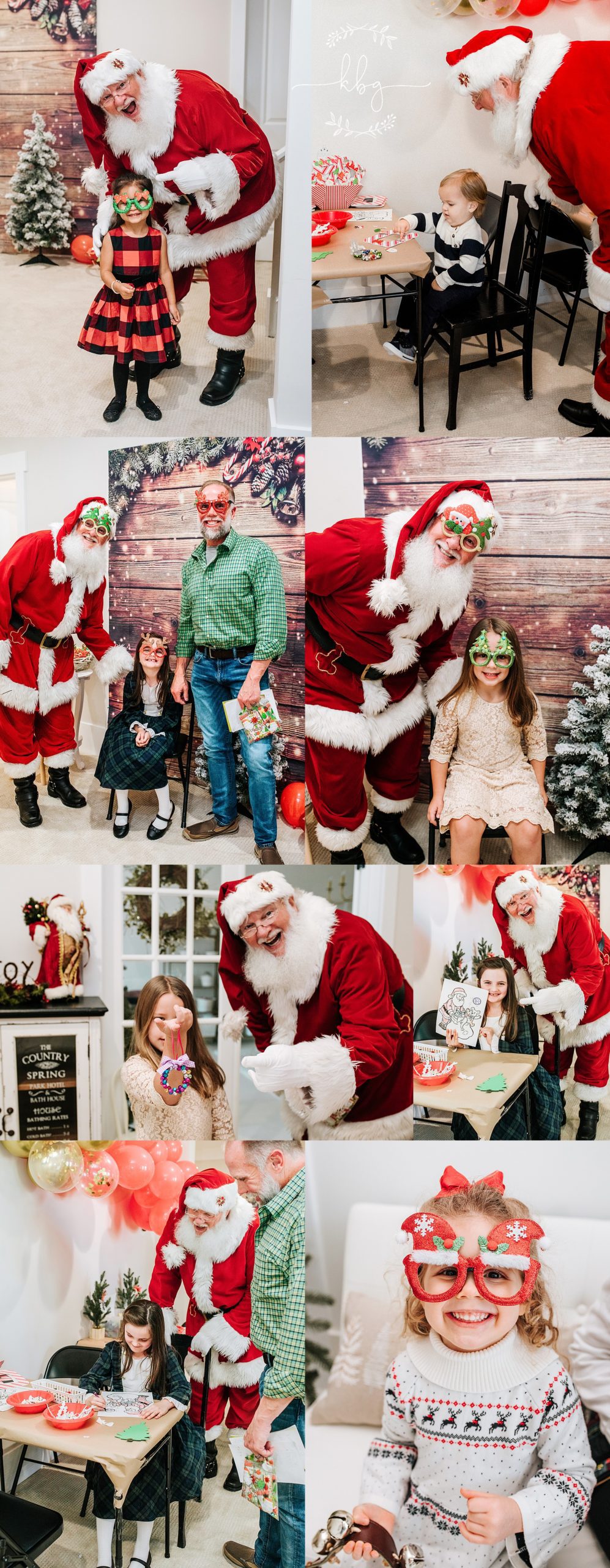 hanging out and having fun in the KBG Photography studio - marietta santa sessions