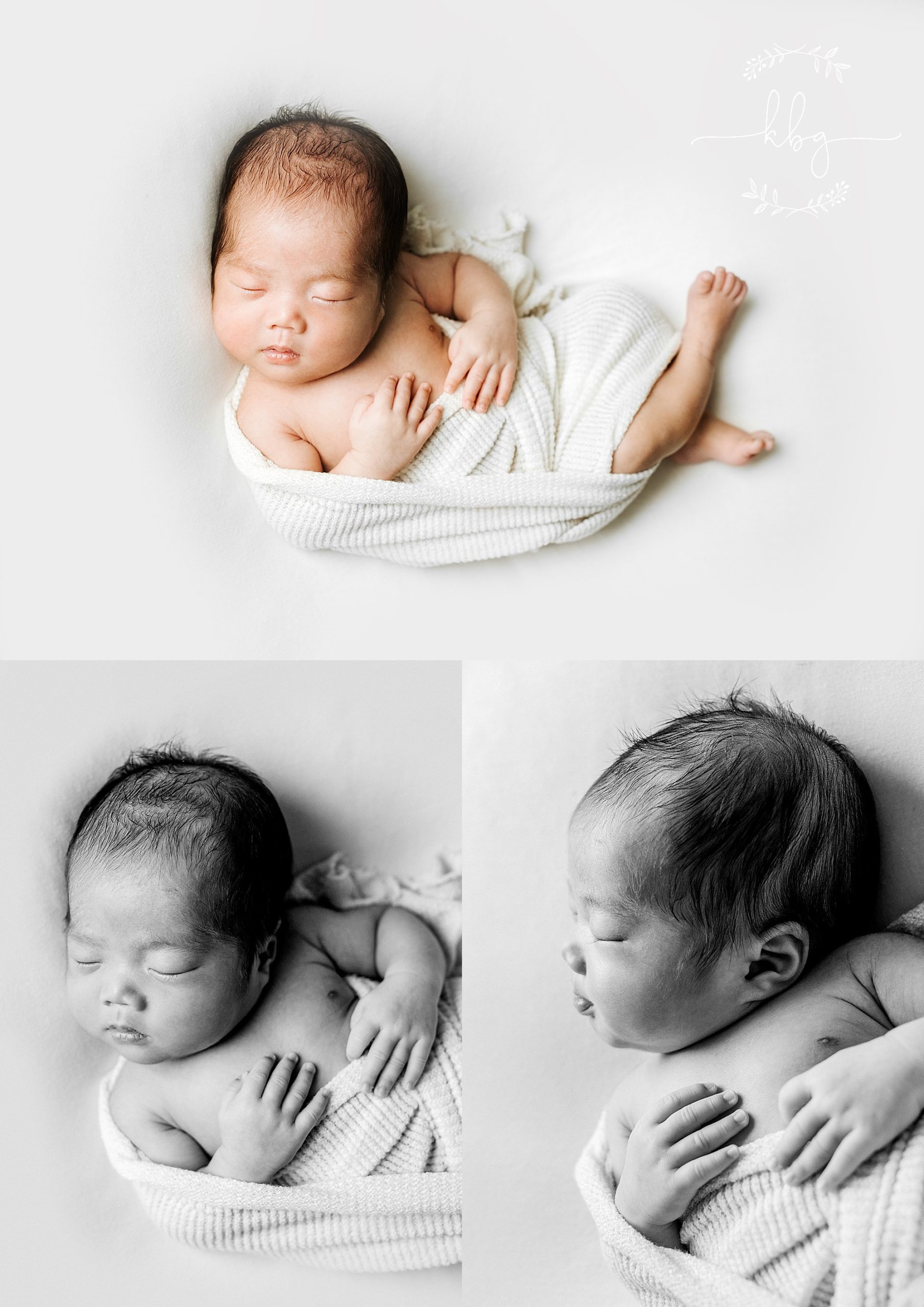 marietta newborn photographer - single newborn boy on beanbag