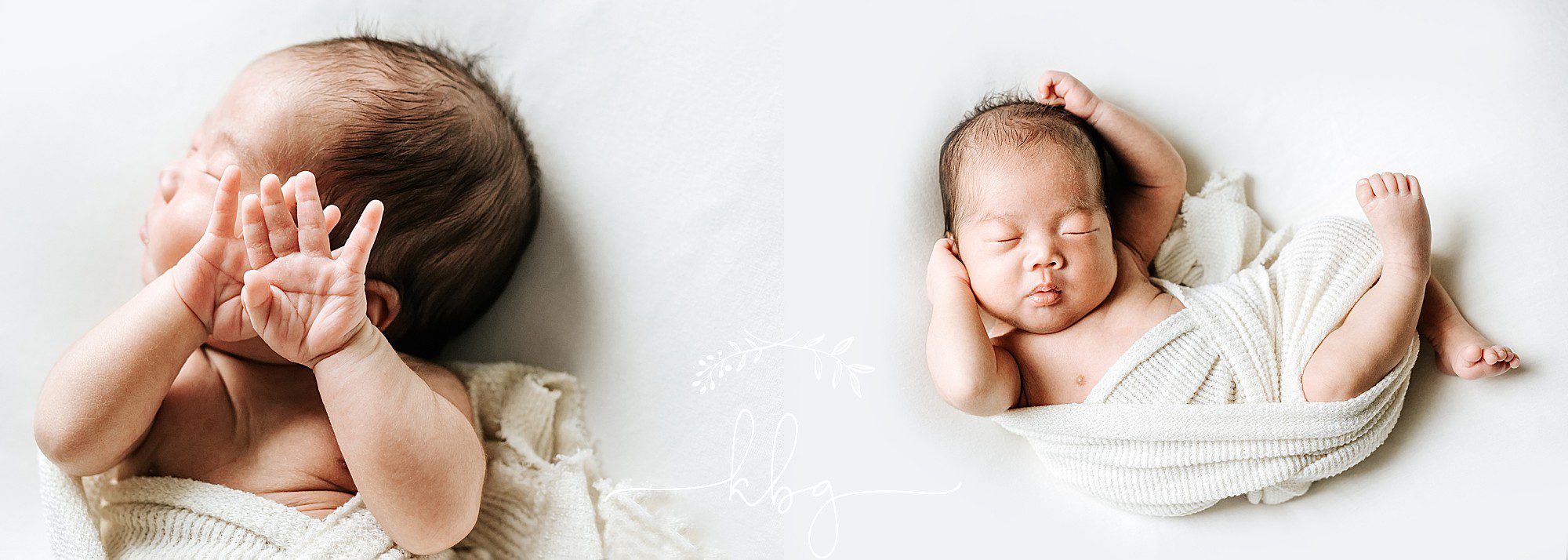 smyrna newborn photographer - newborn boy on beanbag