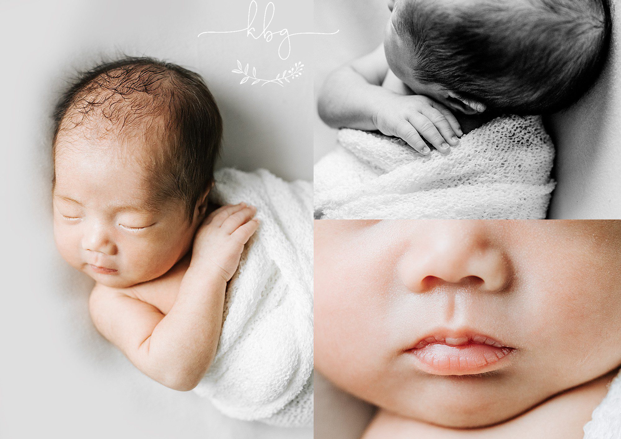 marietta newborn photographer - single newborn boy on white background