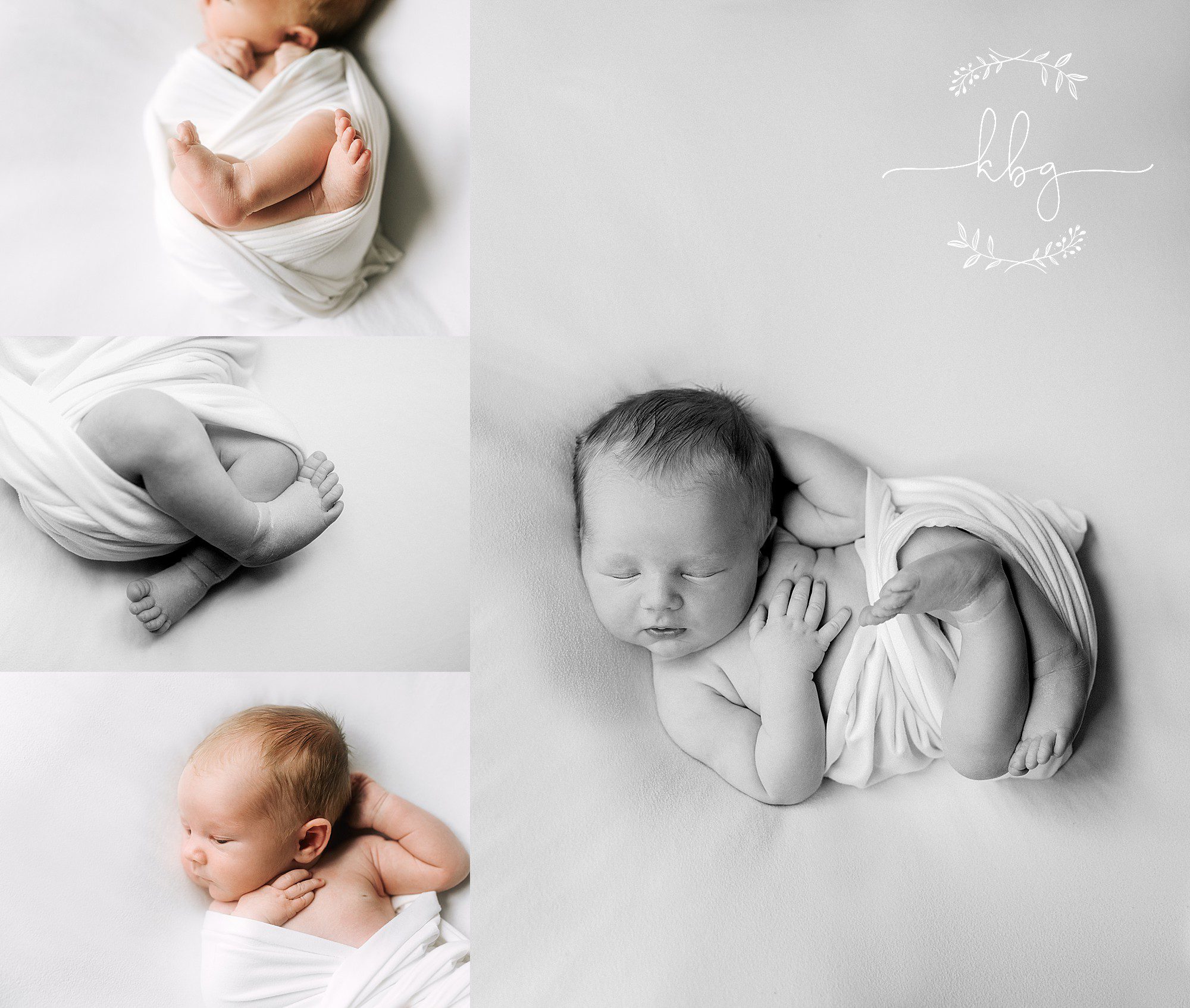 baby posing on beanbag - cobb county newborn photographer