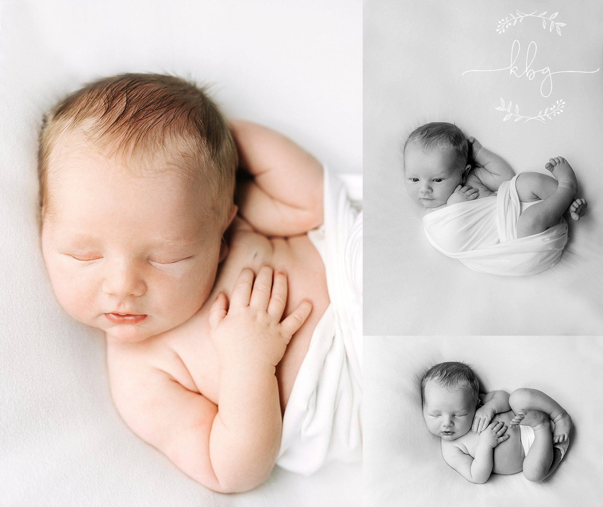 baby on beanbag - marietta newborn photographer