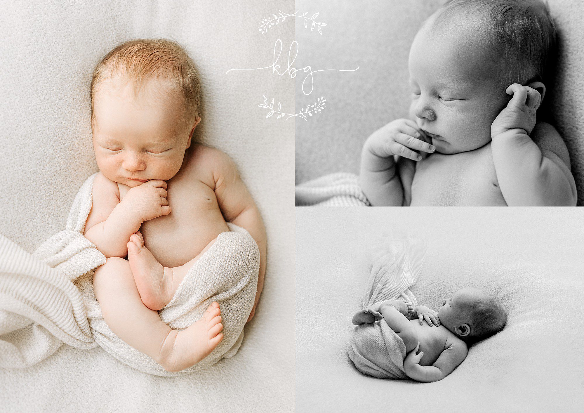 baby boy on beanbag - atlanta newborn photography
