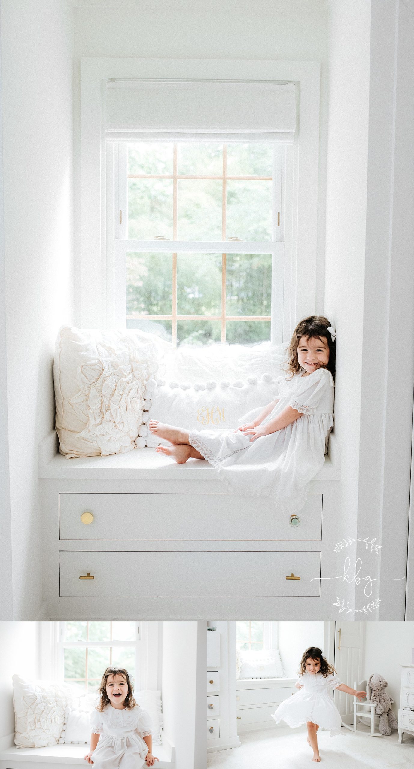 big sister posing in her room - east cobb family photographer
